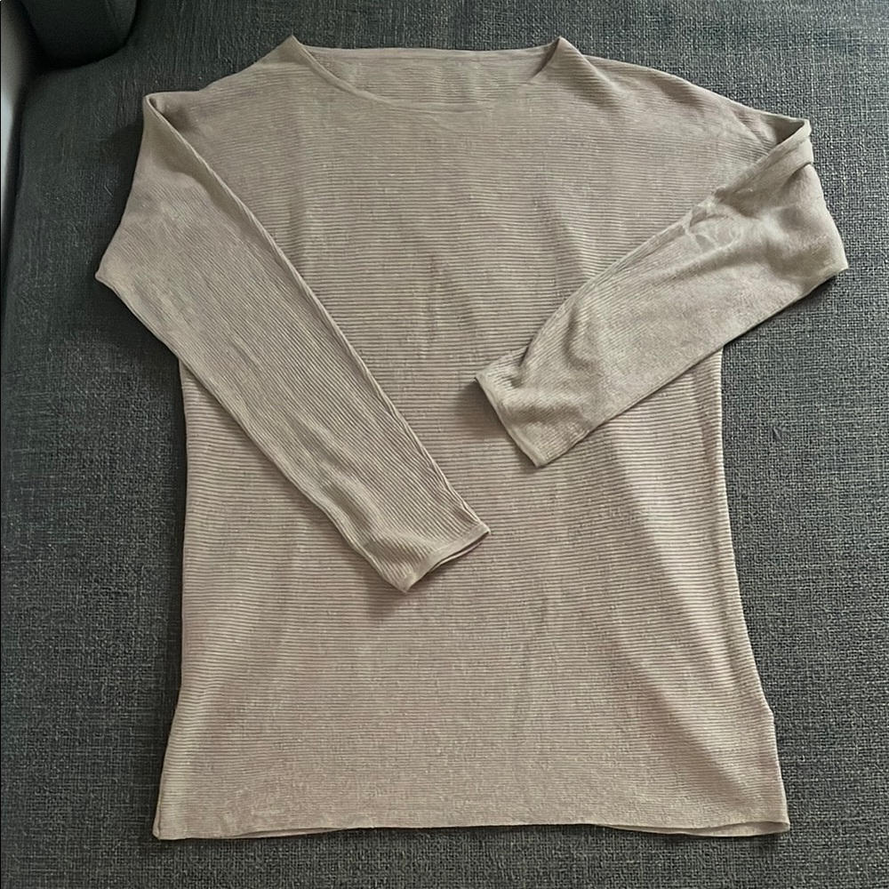Nile Beige Long Sleeve Sweater